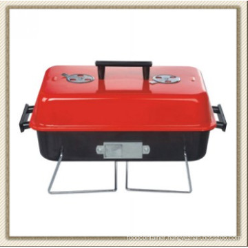 Red Portable BBQ Grill, BBQ Grill with Lid (CL2C-ADJ05)
